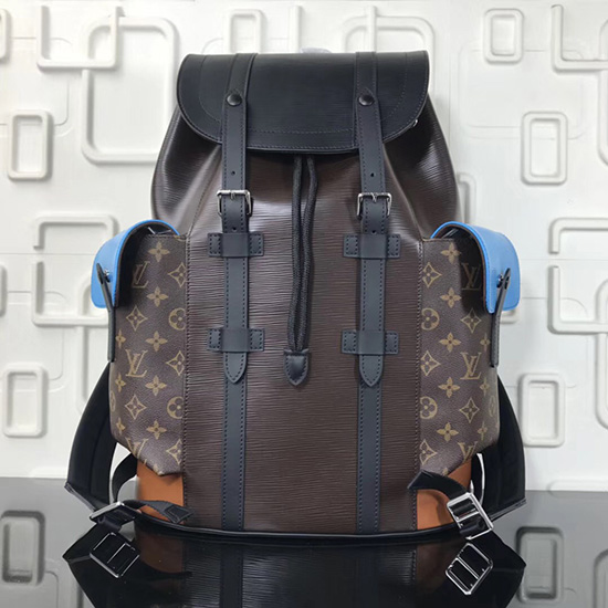 Louis Vuitton Canvas Och Epi Christopher Pm Svart M41709