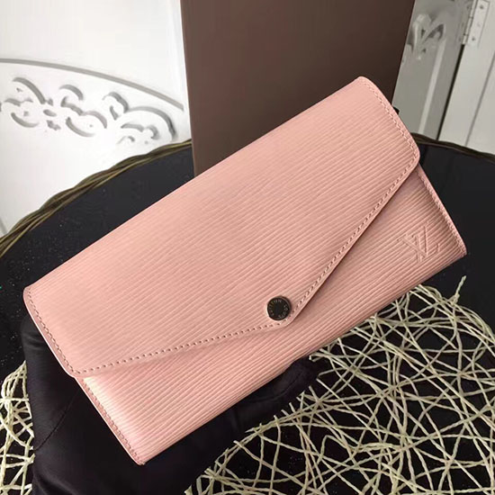 Louis Vuitton Epi Läder Sarah Plånbok Rosa M60760