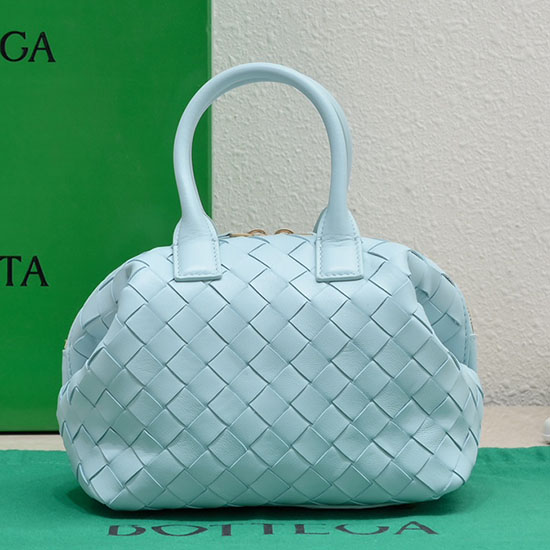 Bottega Veneta Mini Bauletto สีน้ำเงิน 764535