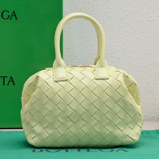 Bottega Veneta Mini Bauletto สีเหลือง 764535