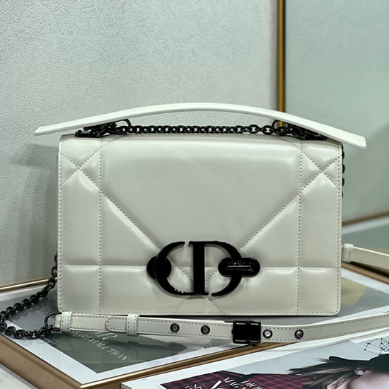 Dior 30 Montaigne Chain Bag With Handle สีขาว M9215