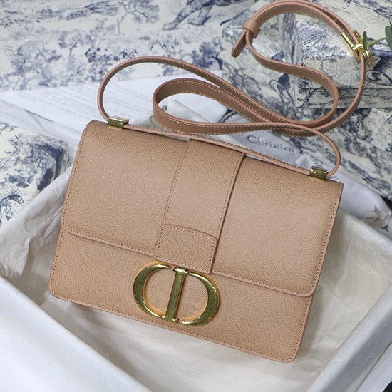 Dior 30 Montaigne Grained Calfskin Bag สีชมพู M9030