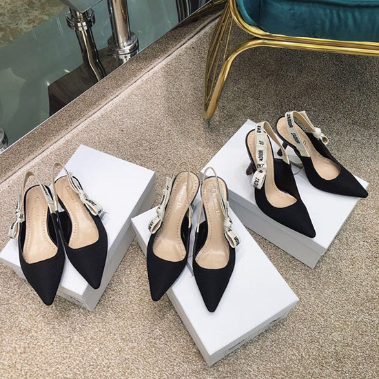 Dior Jadior Slingback Pump สีดำ D05161