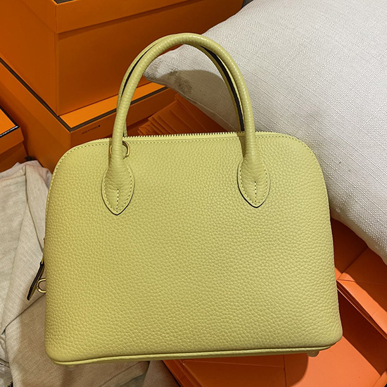 Hermes Bolide Clemence กระเป๋าหนัง Tote Jaune Poussin HB12601