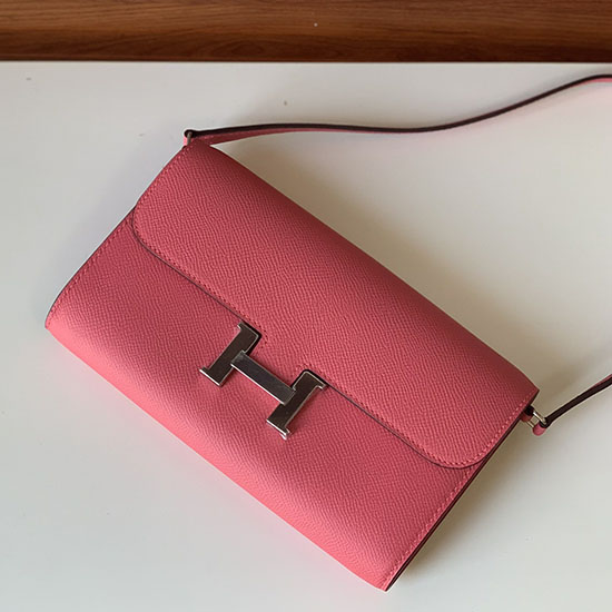 Hermes Constance Long To Go Wallet สีพีช Hcg201