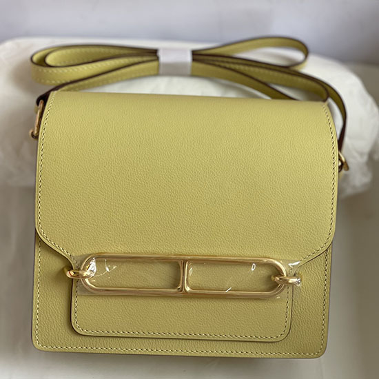 Hermes Evercolor กระเป๋าหนัง Roulis Jaune Poussin Hr0805