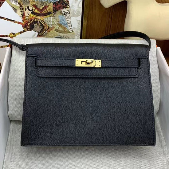 Hermes Kelly Danse 22 กระเป๋าสีดำ Hkd0805