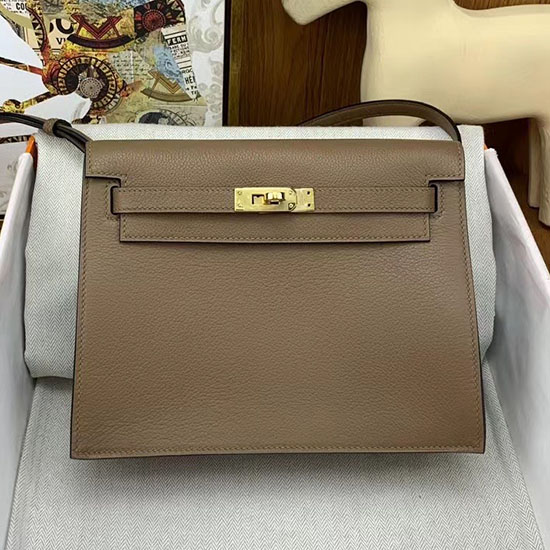 Hermes Kelly Danse 22 กระเป๋าสีเบจเดอไวมาร์ Hkd0805