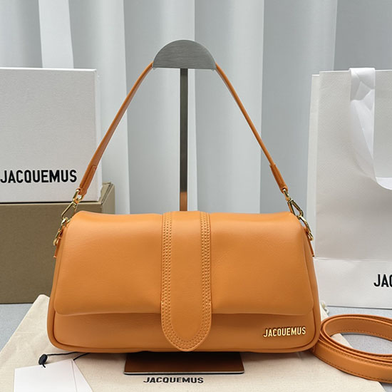 Jacquemus Le Bambimou กระเป๋าสะพายบุนวมสีส้ม J2084