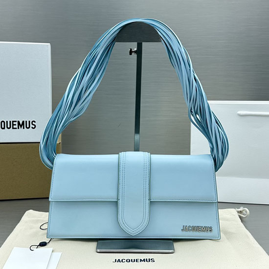 Jacquemus Le Bambino กระเป๋า Ficiu ใบยาว สีน้ำเงิน J2036