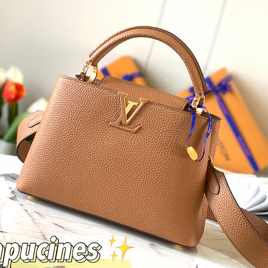 Louis Vuitton Capucines BB Bag สีน้ำตาล M59226