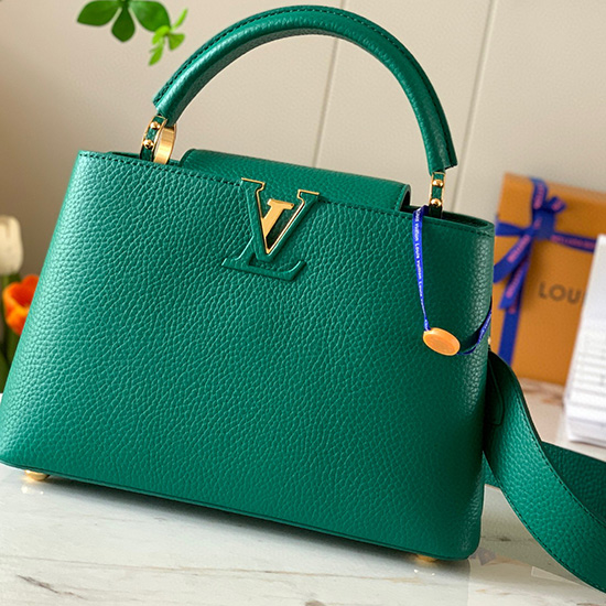 Louis Vuitton Capucines BB Bag สีเขียว M59434