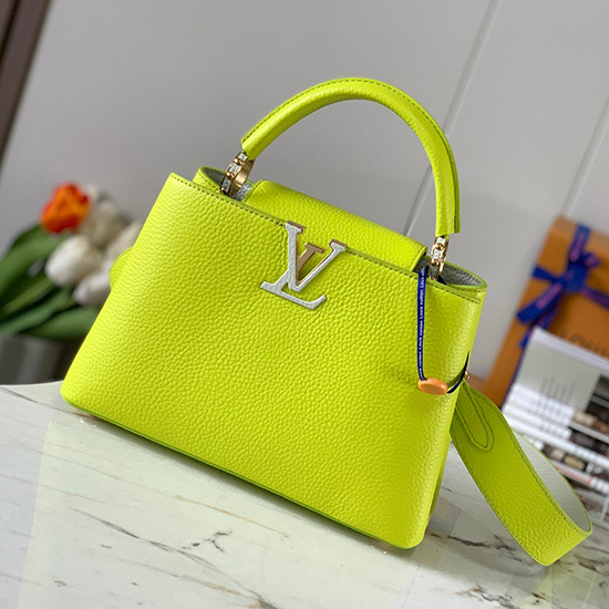 Louis Vuitton Capucines BB Bag สีเหลือง M59708