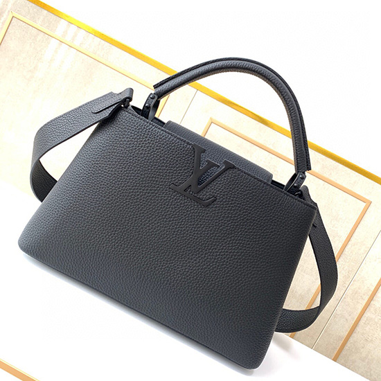 Louis Vuitton Capucines Bb Black พร้อมฮาร์ดแวร์สีดำ M94517