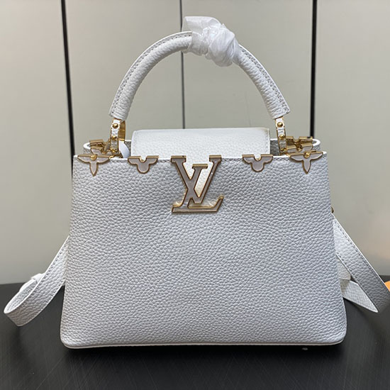 Louis Vuitton Capucines บีบี ขาว M23263