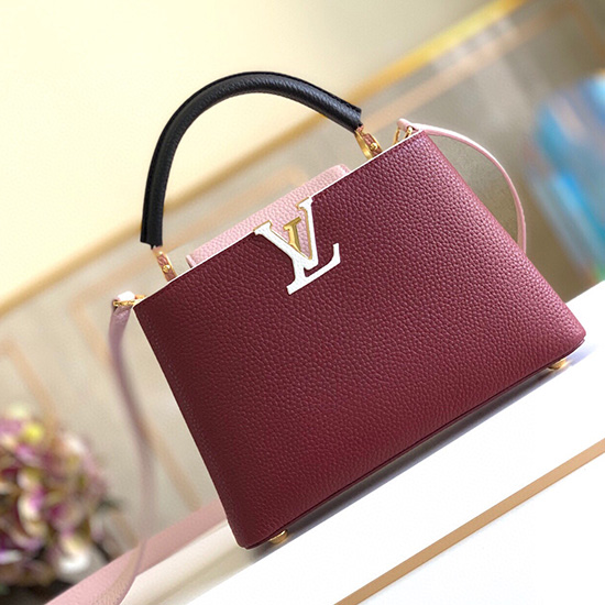 Louis Vuitton Capucines บีบี เบอร์กันดี M53963