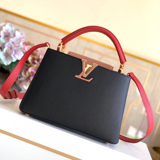 Louis Vuitton Capucines บีบี แบล็คแอนด์นู้ด M53963