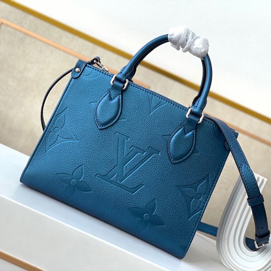 Louis Vuitton Onthego Pm สีน้ำเงิน M45653