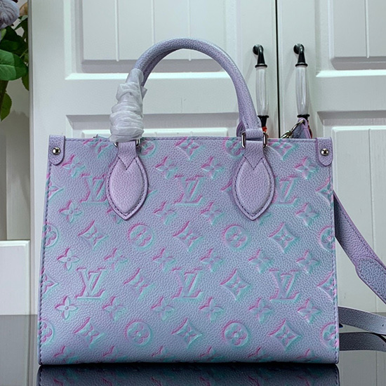 Louis Vuitton Onthego Pm สีม่วง M46168