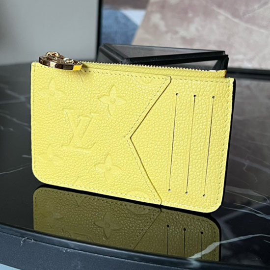 Louis Vuitton Romy Card Holder สีเหลือง M82044