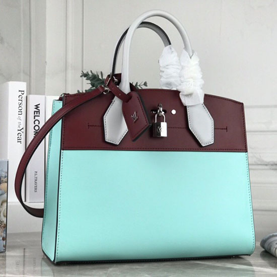 Louis Vuitton Smooth Leather City Steamer Mm สีเขียว M55062