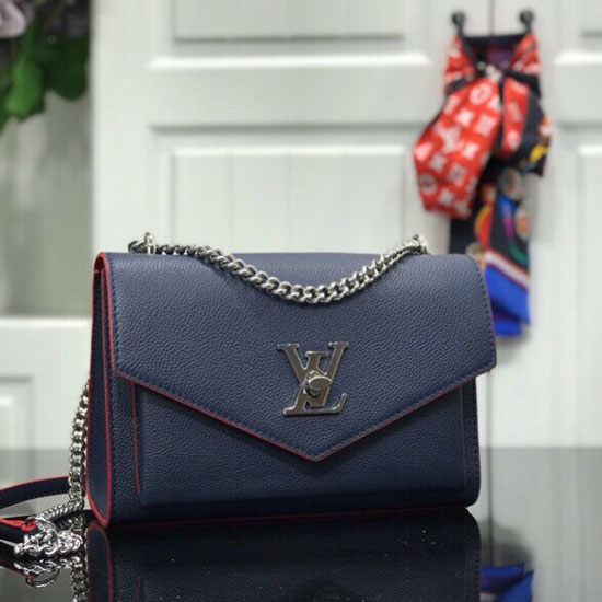 Louis Vuitton Soft Calfskin มายล็อคมี บีบี มารีนรูจ M53196