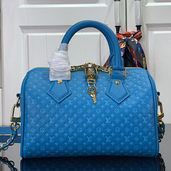 Louis Vuitton Speedy Bandouliere 20 สีน้ำเงิน M22596