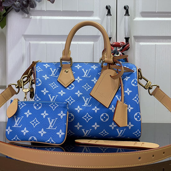 Louis Vuitton Speedy P9 Bandouliere 25 สีน้ำเงิน M24423