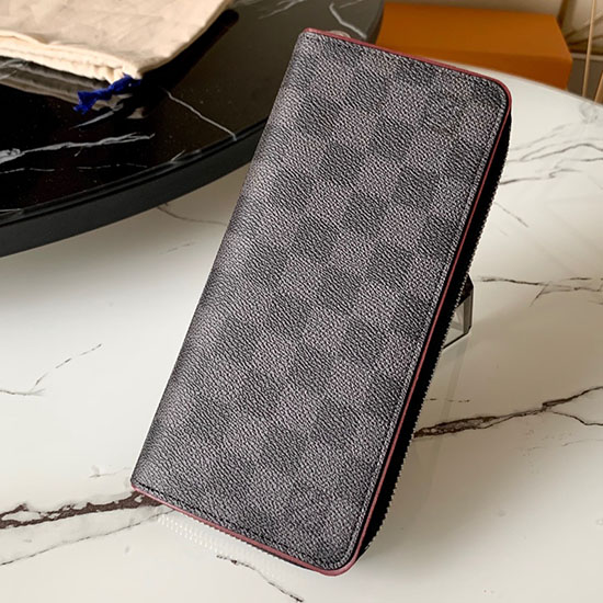 Louis Vuitton Zippy Wallet สีแดง N63304