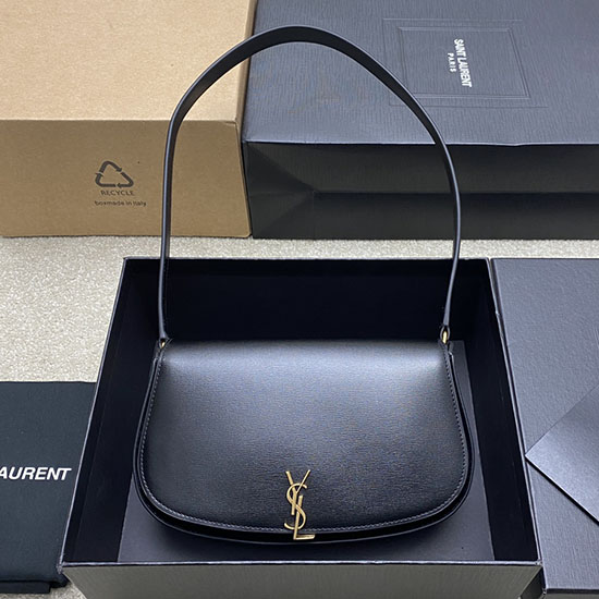 Saint Laurent กระเป๋ามินิวอลแตร์สีดำ 779642