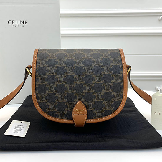 กระเป๋า Celine Medium Folco ผ้าแคนวาส Triomphe C191502