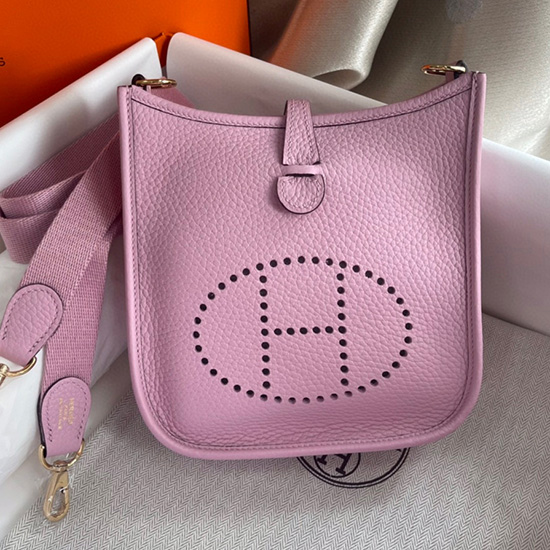 กระเป๋า Hermes Mini Evelyne สีม่วง Sylvestre H05634