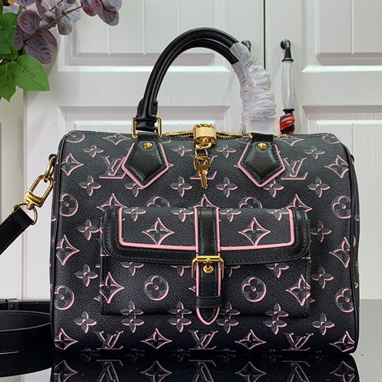 กระเป๋า Louis Vuitton Speedy Bandouliere 25 สีดำ M20852