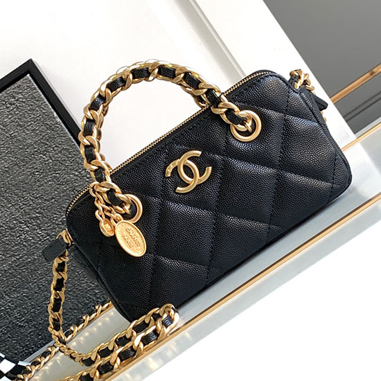 กระเป๋าสะพายหนังลูกวัวลาย Chanel As3495