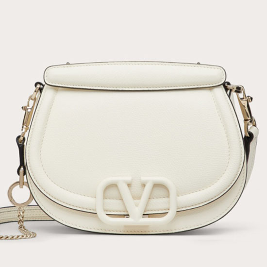 กระเป๋าสะพายไหล่ Valentino Vsling สีขาว V8030