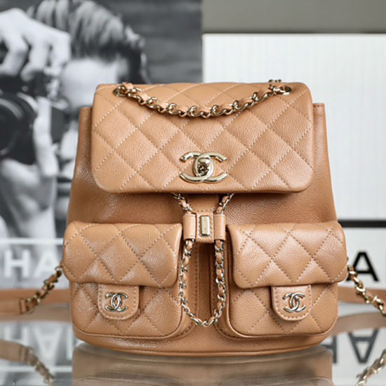 กระเป๋าเป้สะพายหลัง Chanel สีน้ำตาล As3860