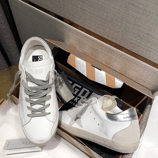 รองเท้าผ้าใบหนังลูกวัว Golden Goose Gg07726