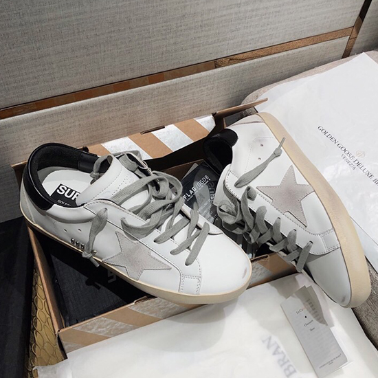 รองเท้าผ้าใบหนังลูกวัว Golden Goose Gg07727