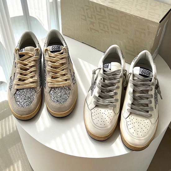 รองเท้าผ้าใบหนังลูกวัว Golden Goose Ggs04101