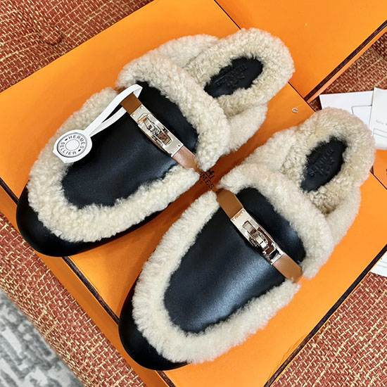 รองเท้าแตะ Hermes Wool Slh091302