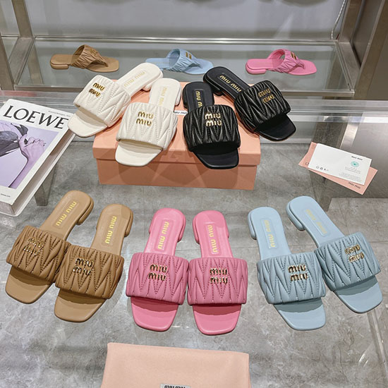 รองเท้าแตะ Miu Miu Msm041601