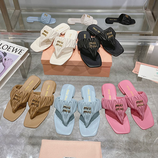 รองเท้าแตะ Miu Miu Msm041602